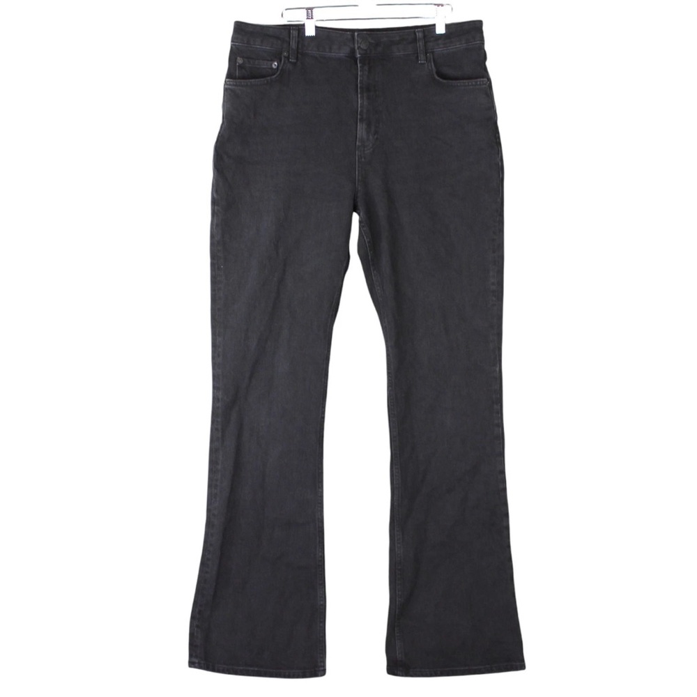 Rails The Sunset High Rise Slim Flare Jeans Black Denim Size 32 Y2k
